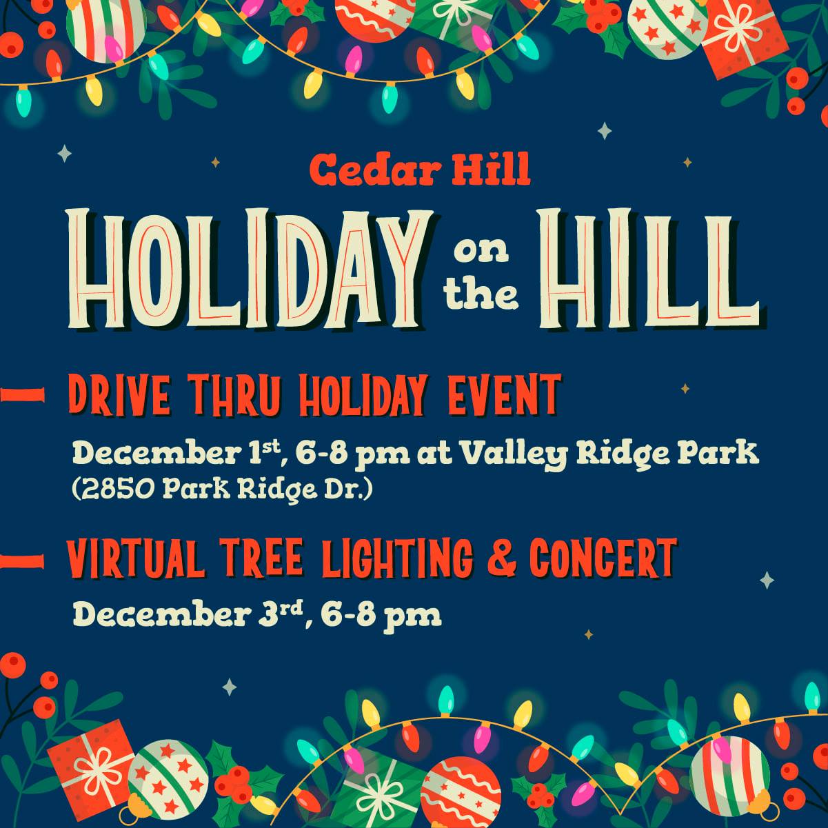 Cedar Hill Holiday on the Hill flyer