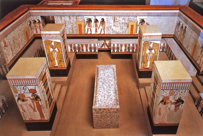 Model of Nefertari’s Tomb, early 1900s Queen Nerfertari's Egypt