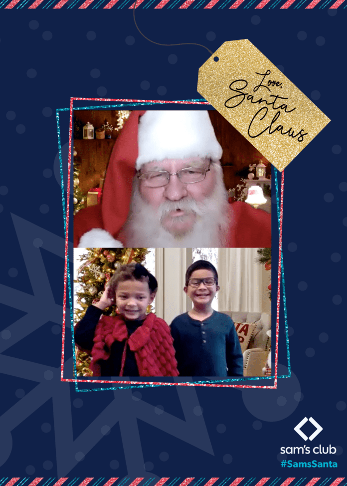 Virtual Santa photos