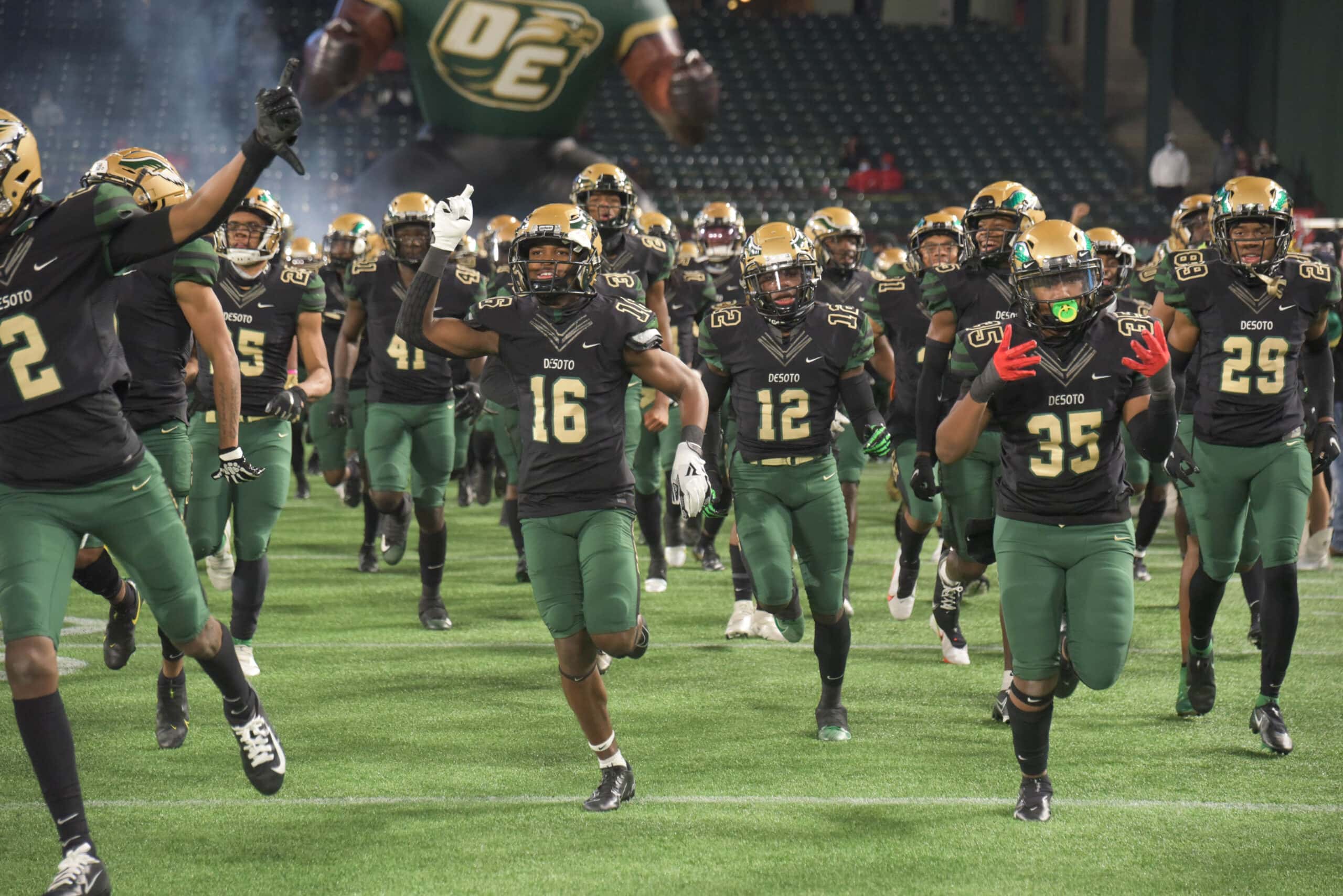 DeSoto Eagles rake the field