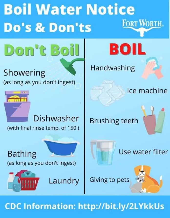 Fort Worth Issues Boil Water Notice For North and West Fort Worth