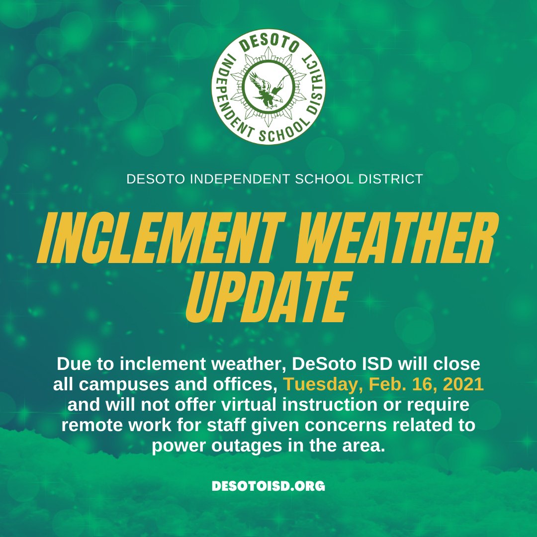DeSoto ISD weather update