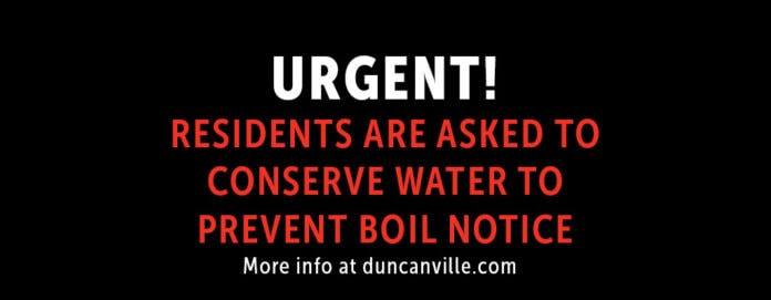 Duncanville water notice