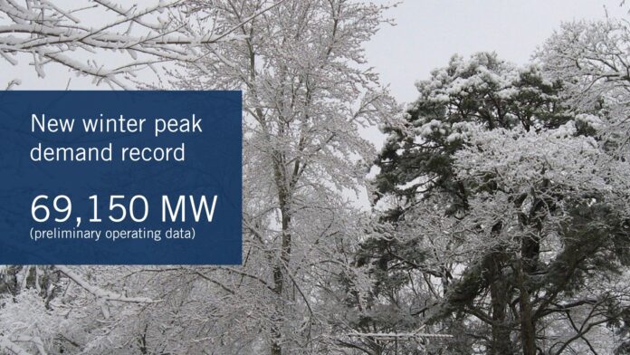 ERCOT winter record