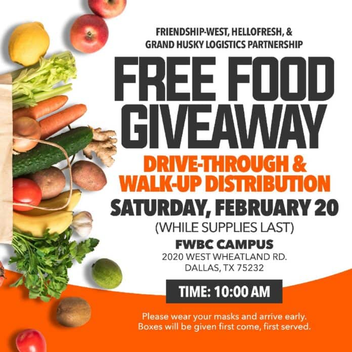 Food Giveaway flyer