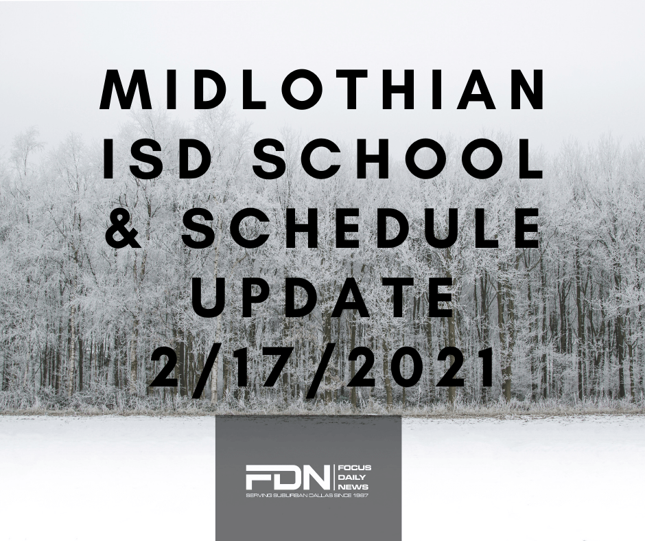 Midlothian ISD Update & Cancellations-No School Until 2/23