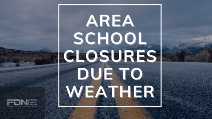 AREA SCHOOL CLOSURES POSTER