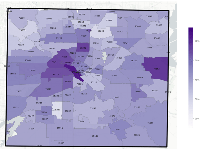 PCCI Dallas County map