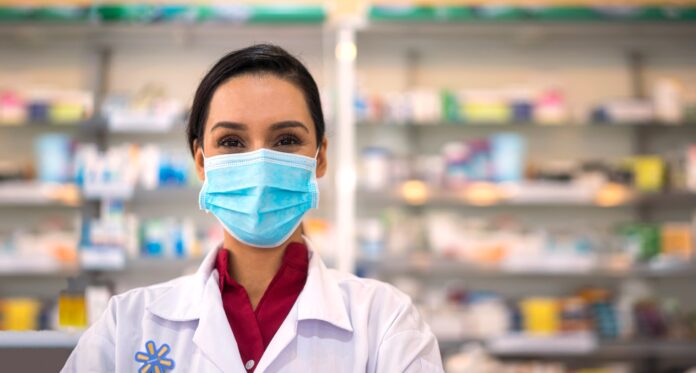 pharmacist with mask