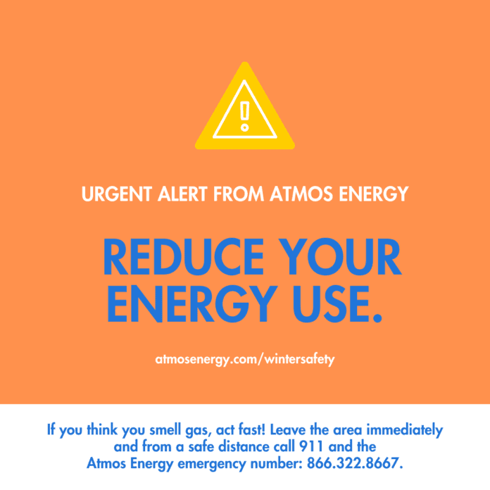 Atmos energy warning