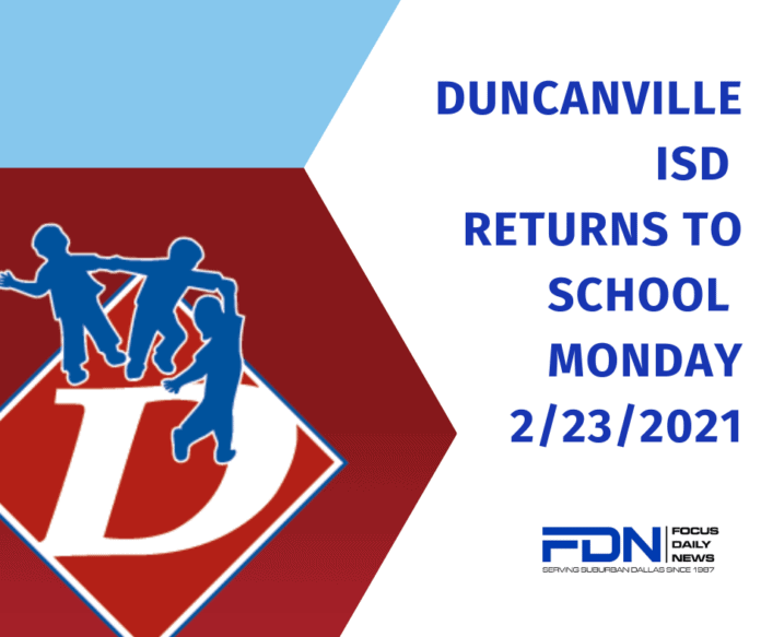 Duncanville ISD Returns To School Tomorrow Focus Daily News