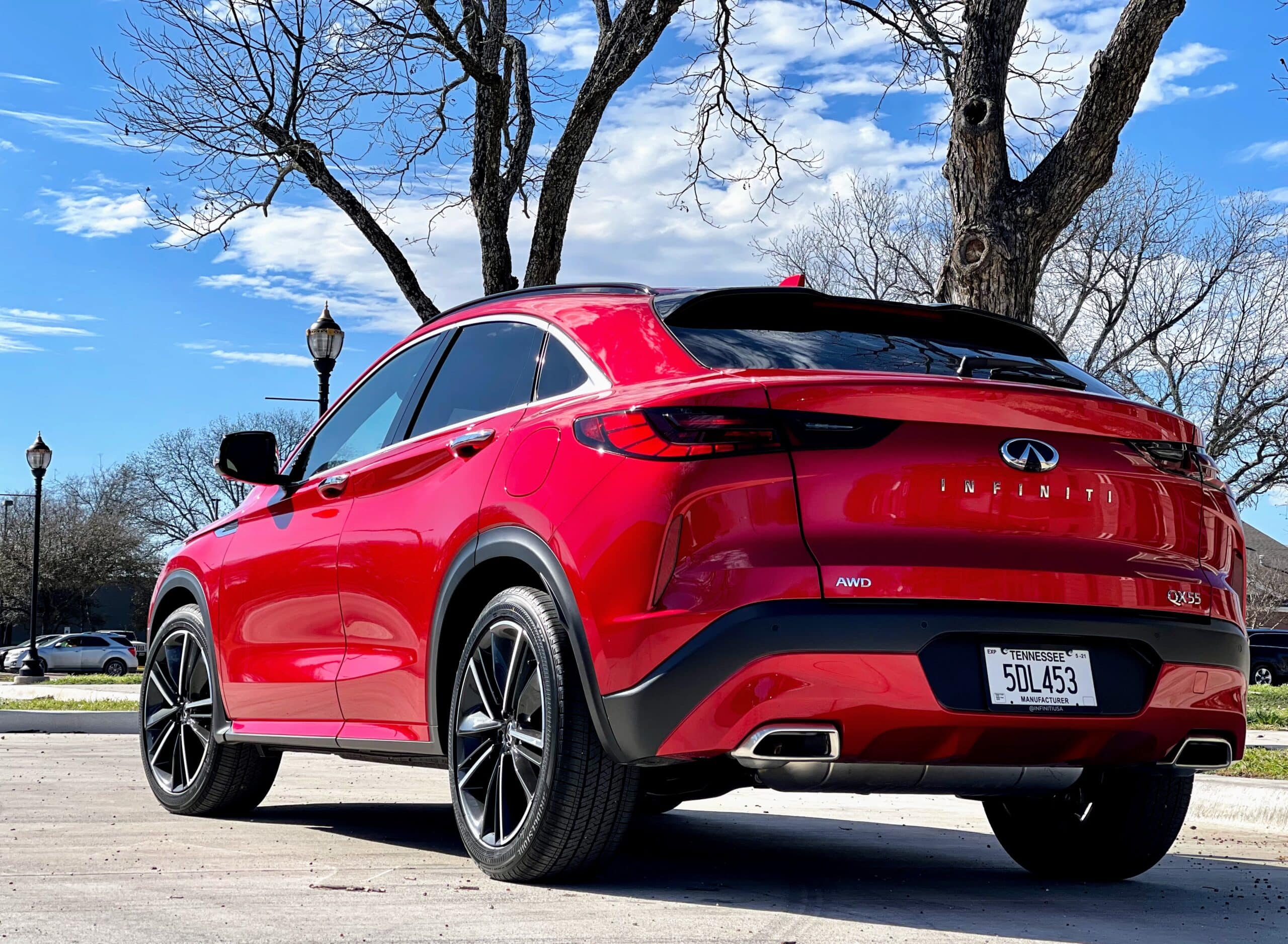 Rear View of Infiniti QX55