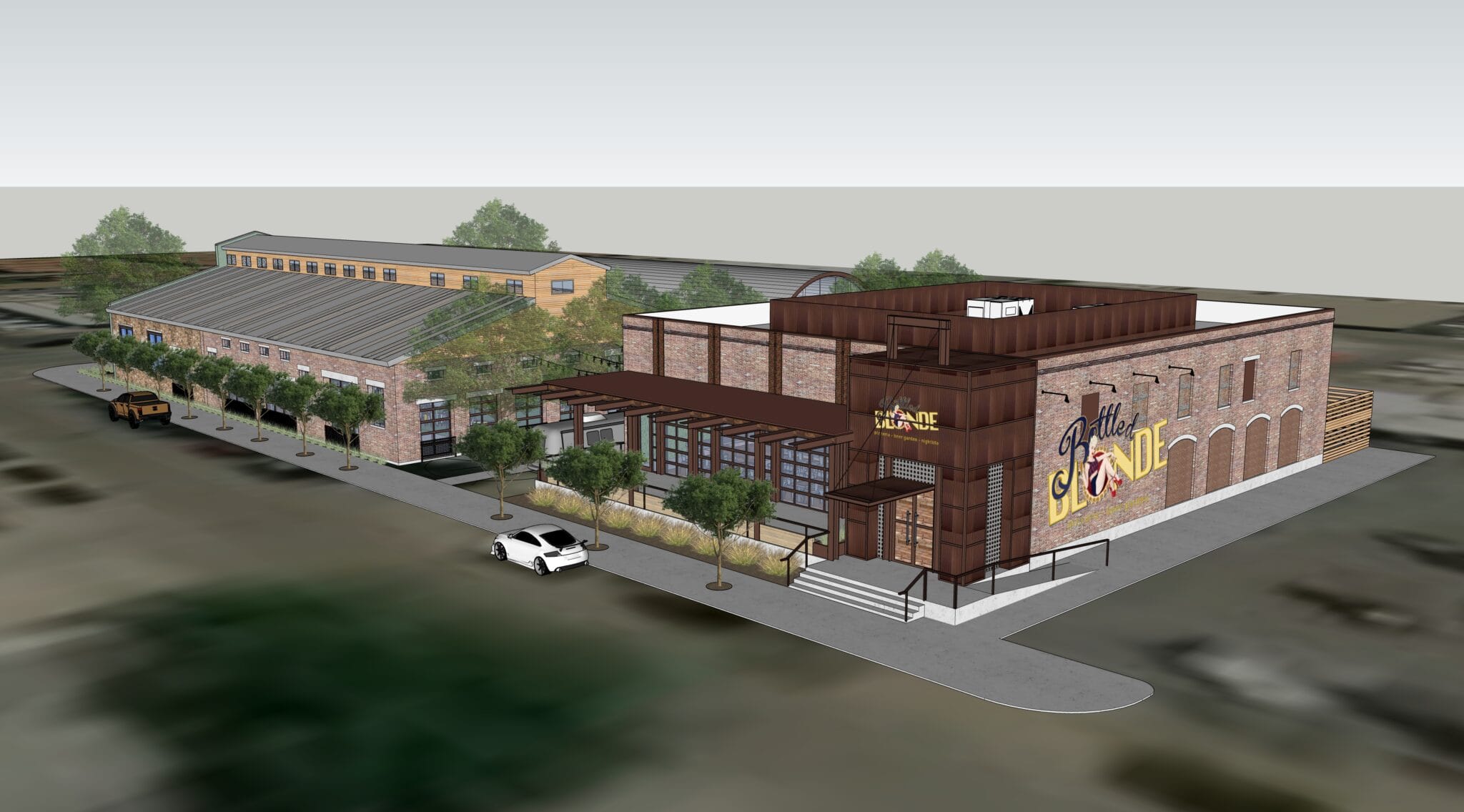 Bottled Blonde Backyard Begins Construction In Fort Worth