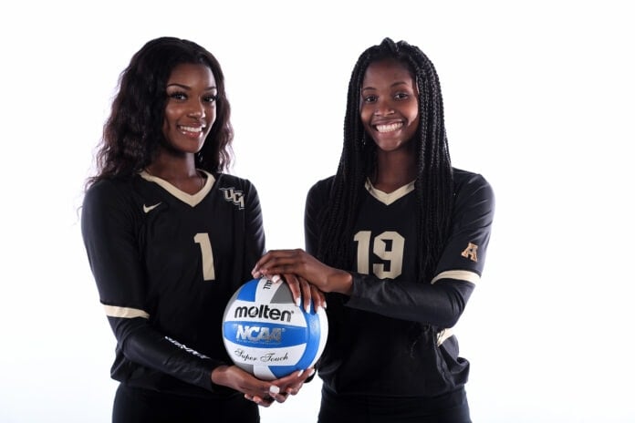 19UCFVB_Promo_0226 Morghan (left) and Makenzie Chambers