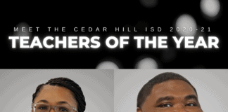 Burley, Davis Named Cedar Hill ISD Teachers of the Year CHISD teachers of year