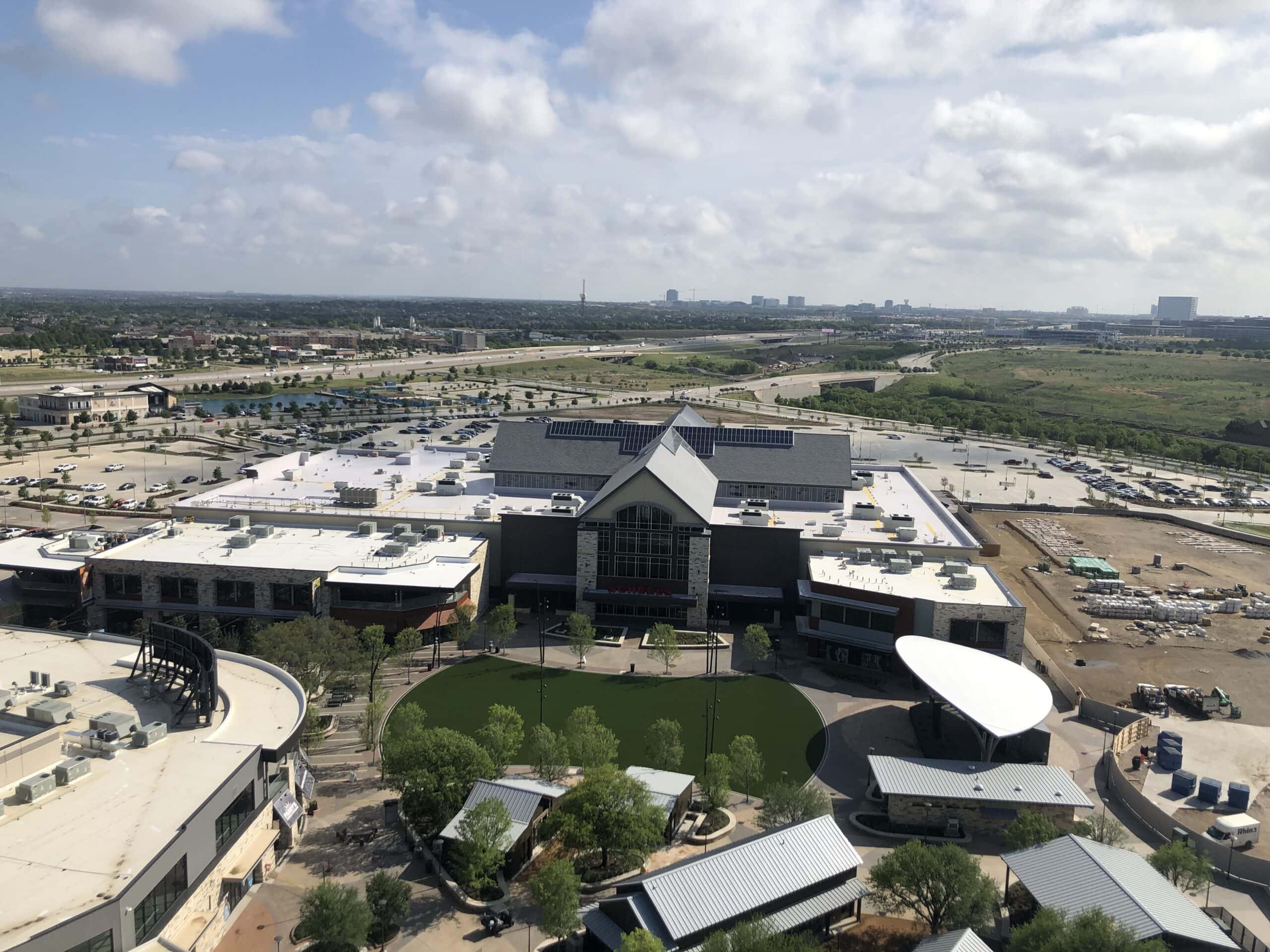 Aerial view pf lawn