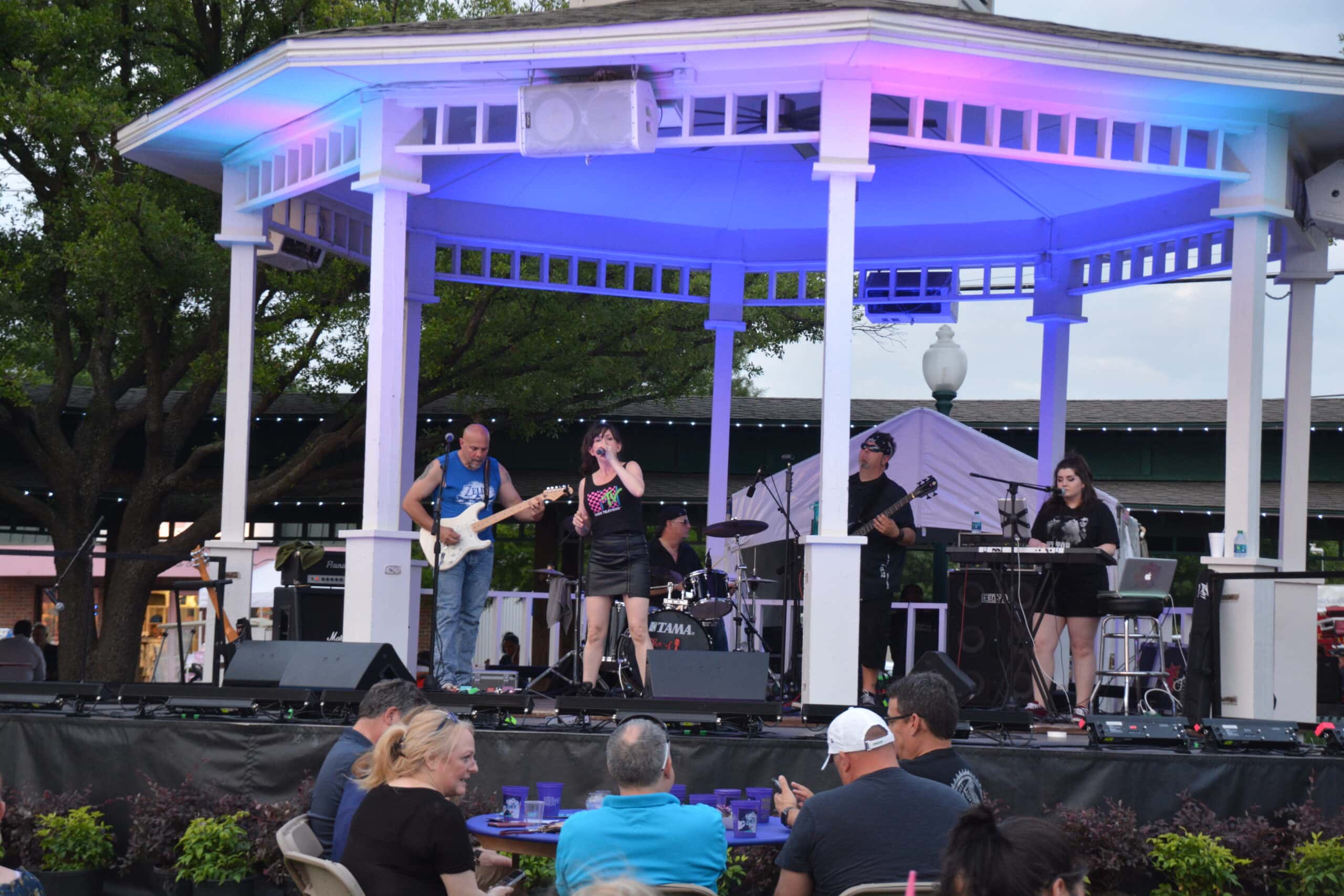 musicians in gazebo