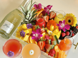 drinks and fruit