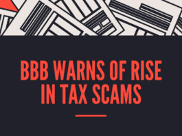 Tax scams social media graphic