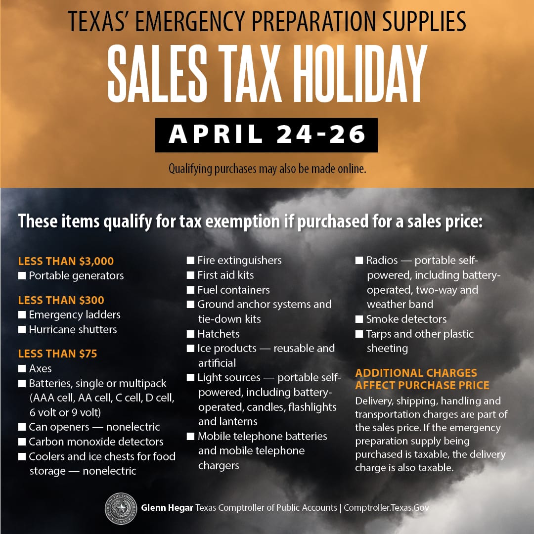 sales tax holiday