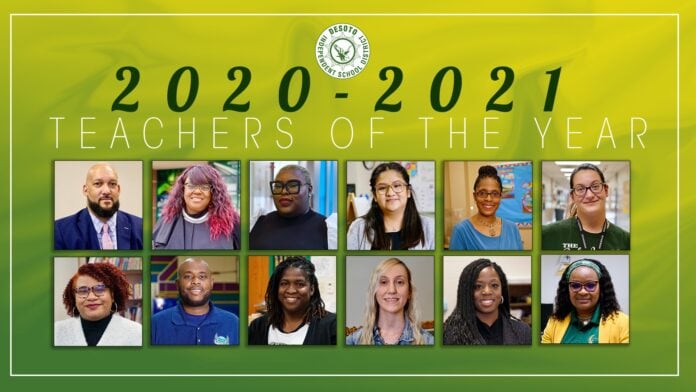 DeSoto ISD 2020 2021 teachers of year