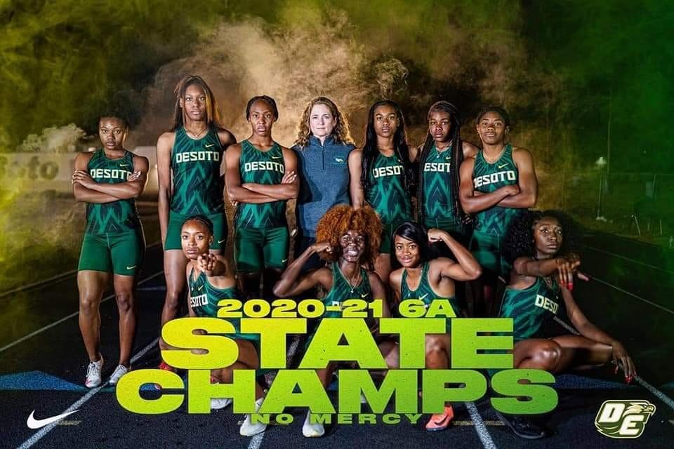 DeSoto Lady Eagles Track & Field Team Win 5th Consecutive State