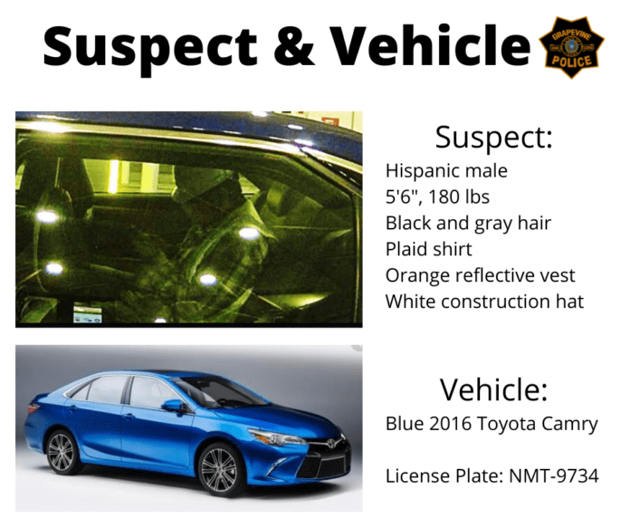 Grapevine suspect poster