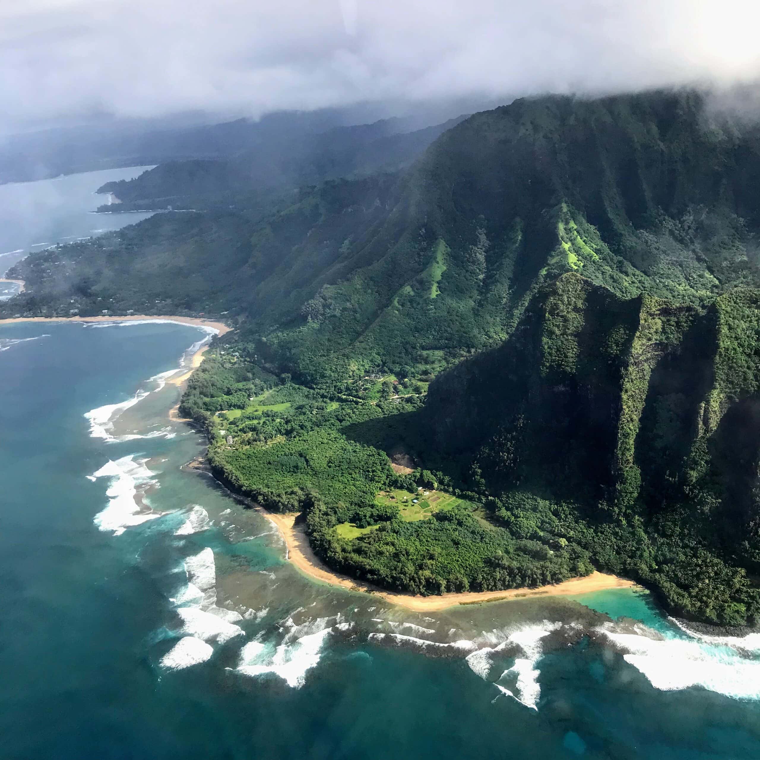 Na Pali Coast from the aur