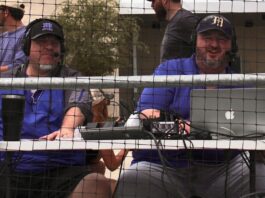 Todd Hemphill Tater Beard at Baseball Game