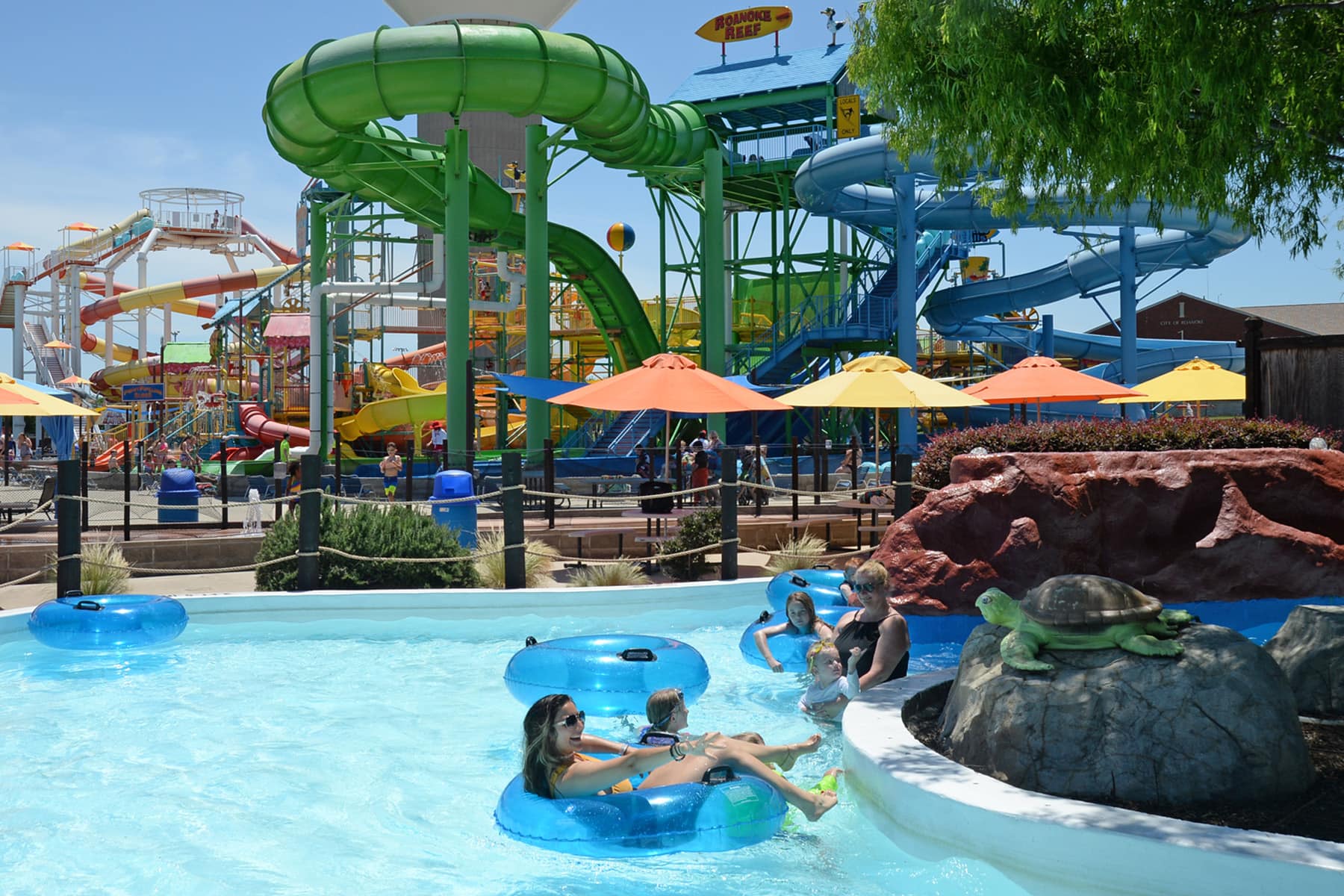 lazy river at Hawaiian Falls