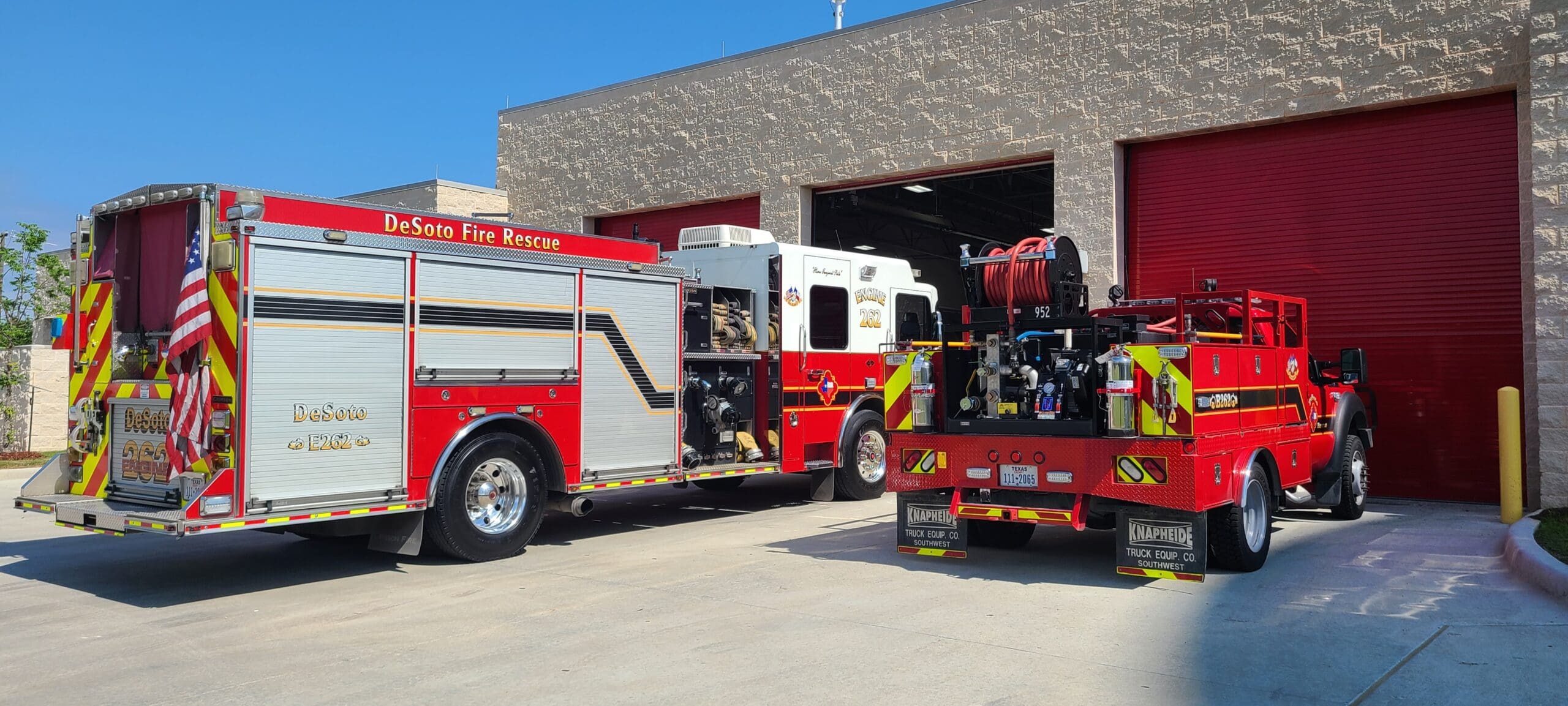 Trucks at DeSoto fire station