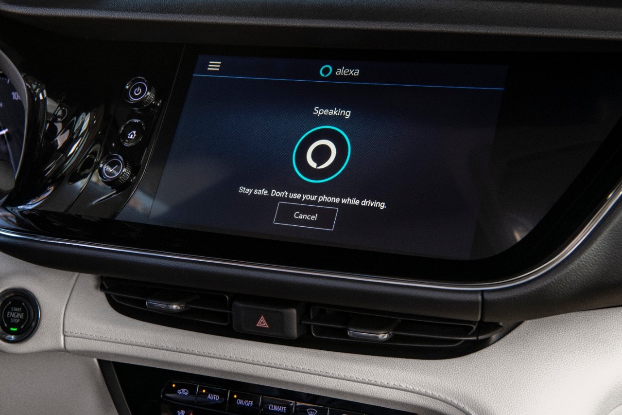 Infotainment screen in Buick Envision