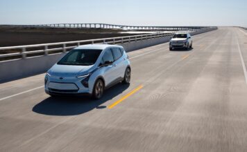 Great Range and Increased Value Standard in 2022 Chevrolet Bolt EV 2022 Bolt EV on the road