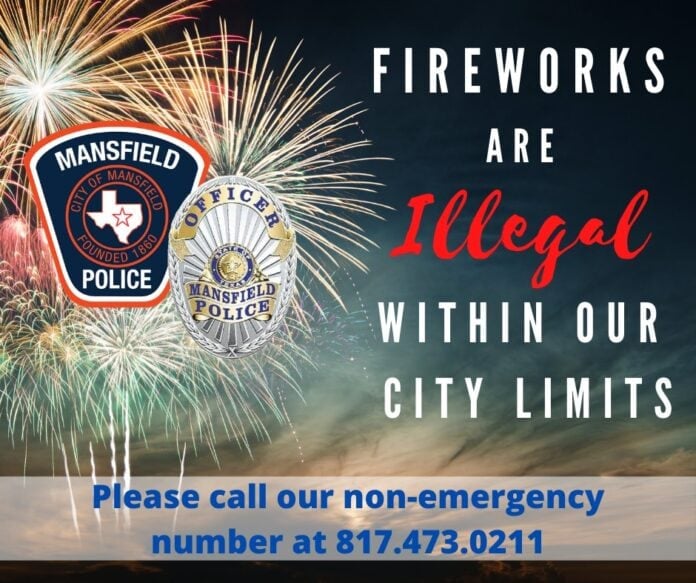 Fireworks illegal poster