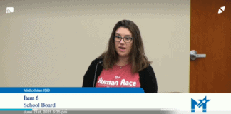 Parents Speak Out About Critical Race Theory & Curriculum Being Used In MISD woman talking