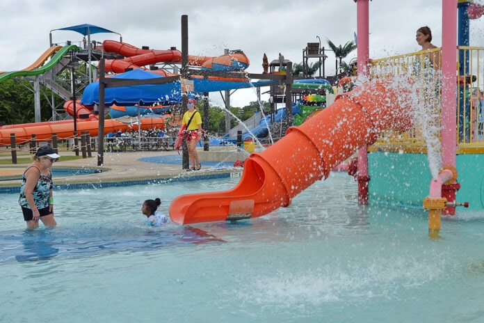 orange water slide