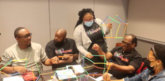 Cedar Hill ISD Principals Become #STEMSpired Cedar Hill Principals around a table