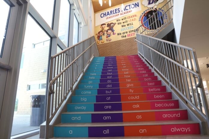 stairway at acton leadership academy