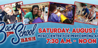 Annual Mansfield ISD Back-To-School Bash On August 7 Mansfield back to school bash poster
