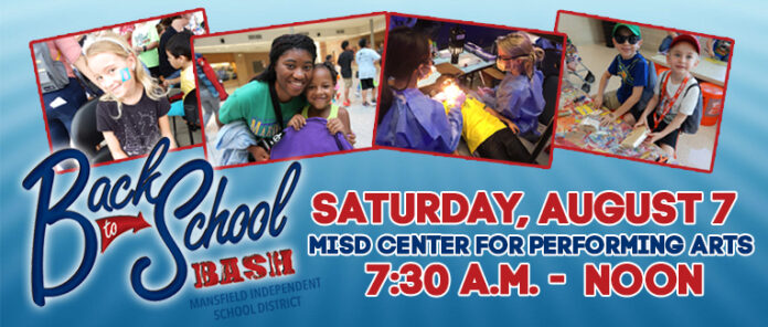 Mansfield back to school bash poster