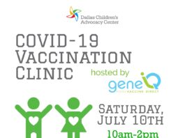 Dallas Children's Advocacy Center offers free Covid vaccinations July 10