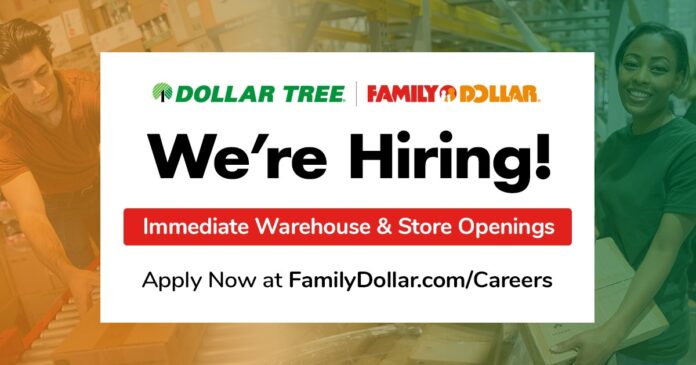 Family Dollar hiring poster