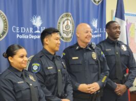Cedar Hill Police Officers with Chief