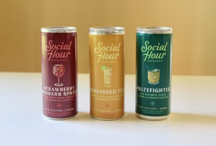 Social hour canned cocktails