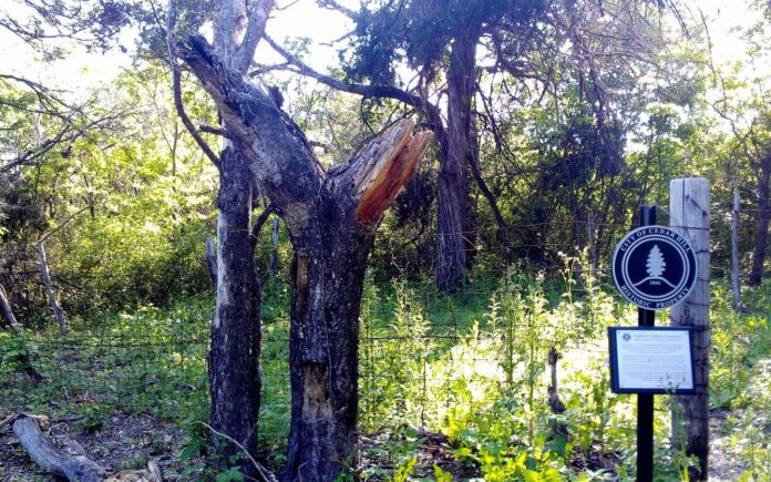 Tornado graveyard historical marker