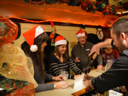 bartender pouring wine