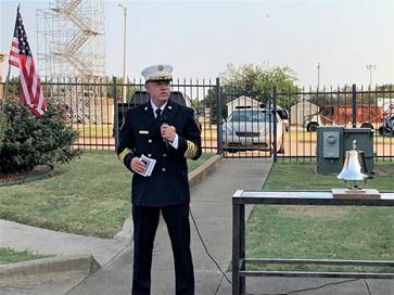 Fire Chief Jerry Duffield in uniform