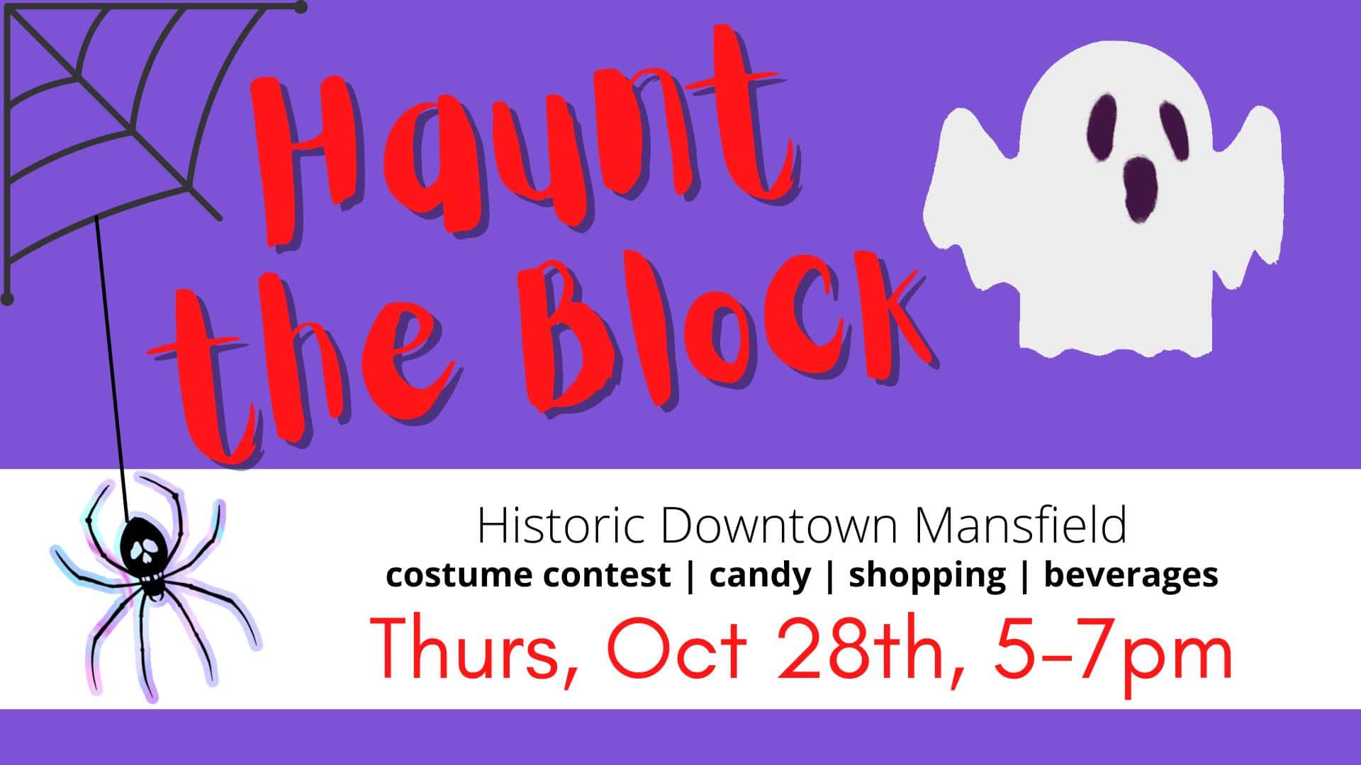 Haunt the block flyer