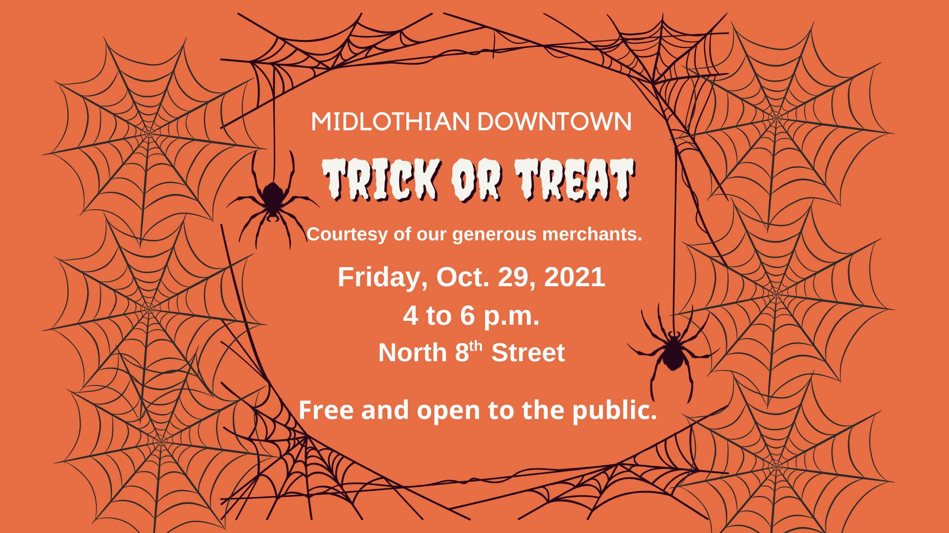 Trick or Treat Midlothian flyer