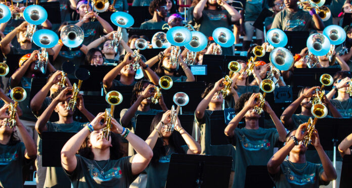 Duncanville marching band horn section